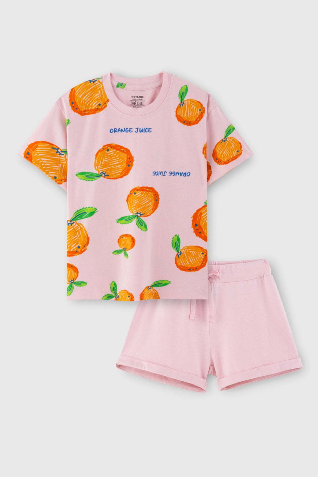 girls cotton shorts set