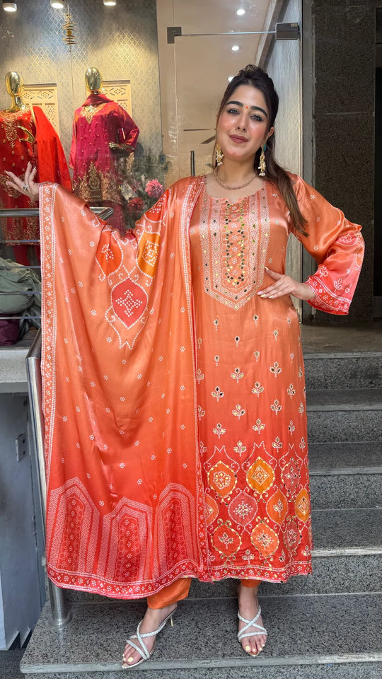 Rangrez Rani Embellished Kurta Set