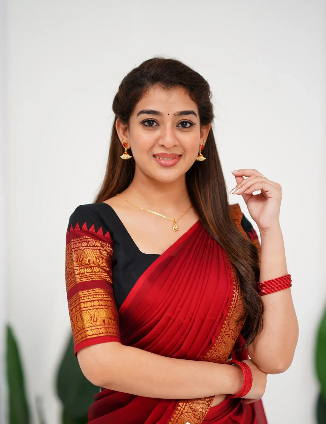 Georgette dhavani half saree