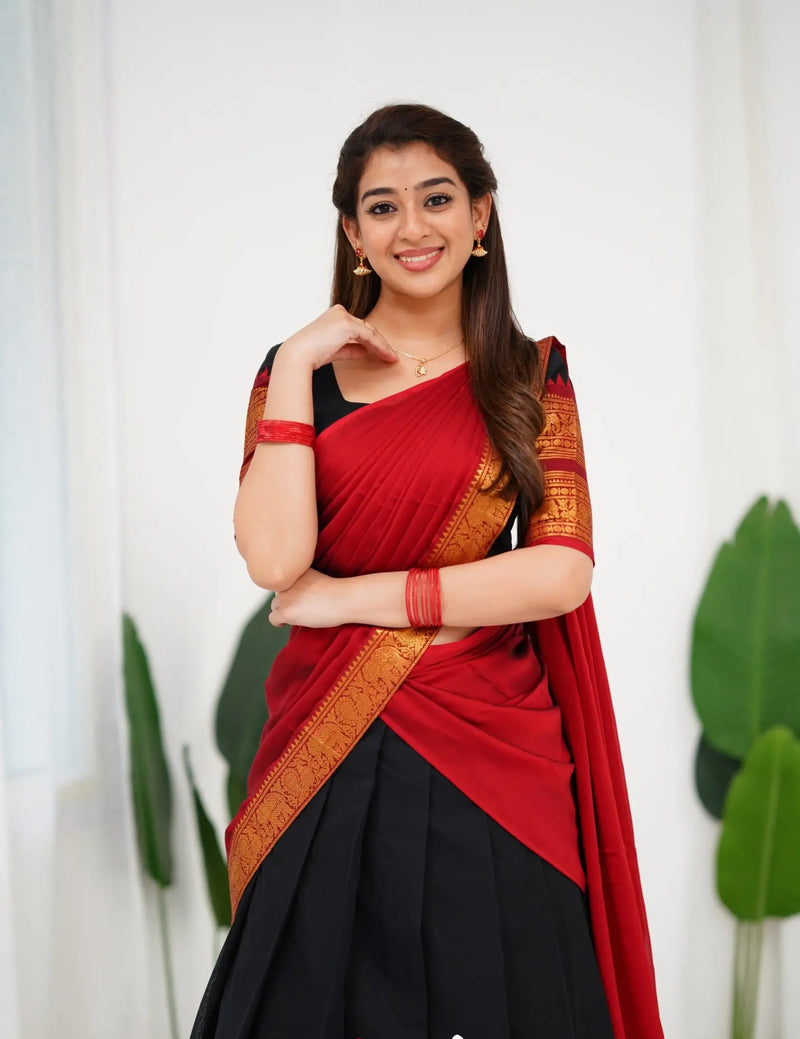 Festive half saree for women