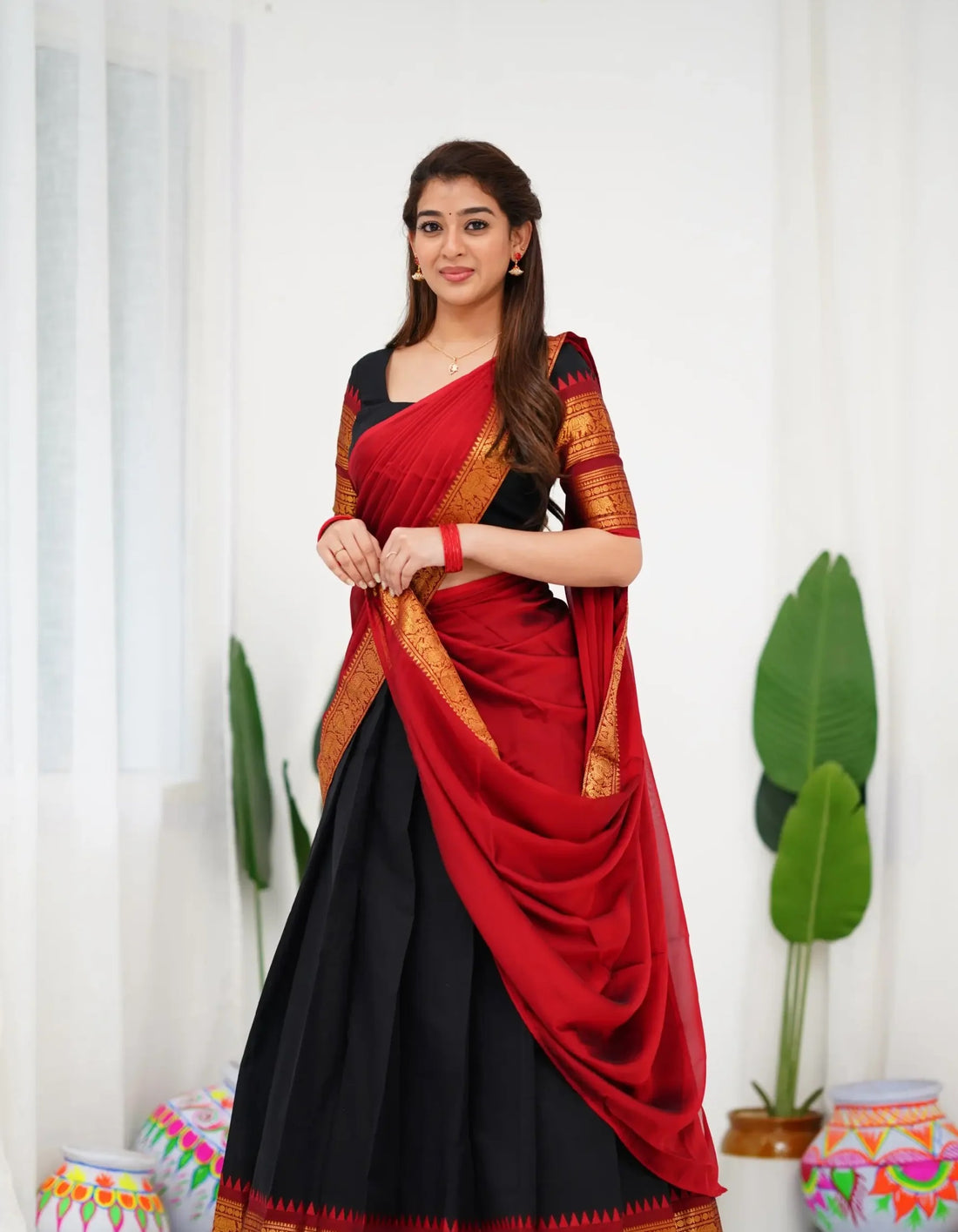 dhavani half saree