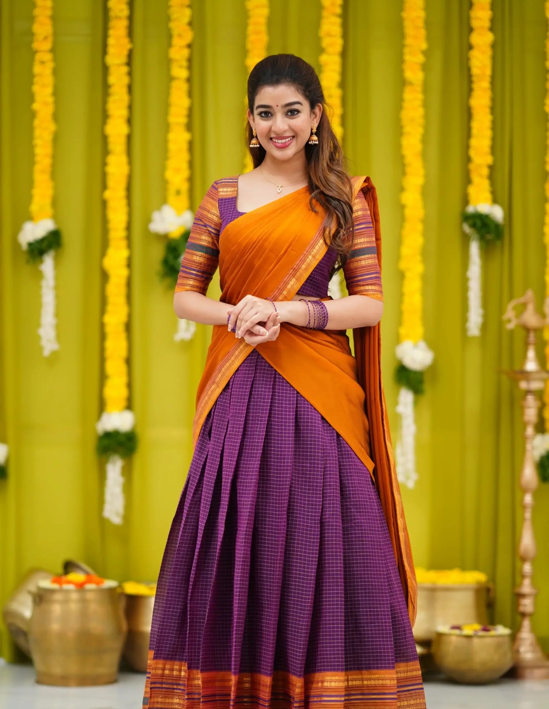 traditional South Indian half saree
