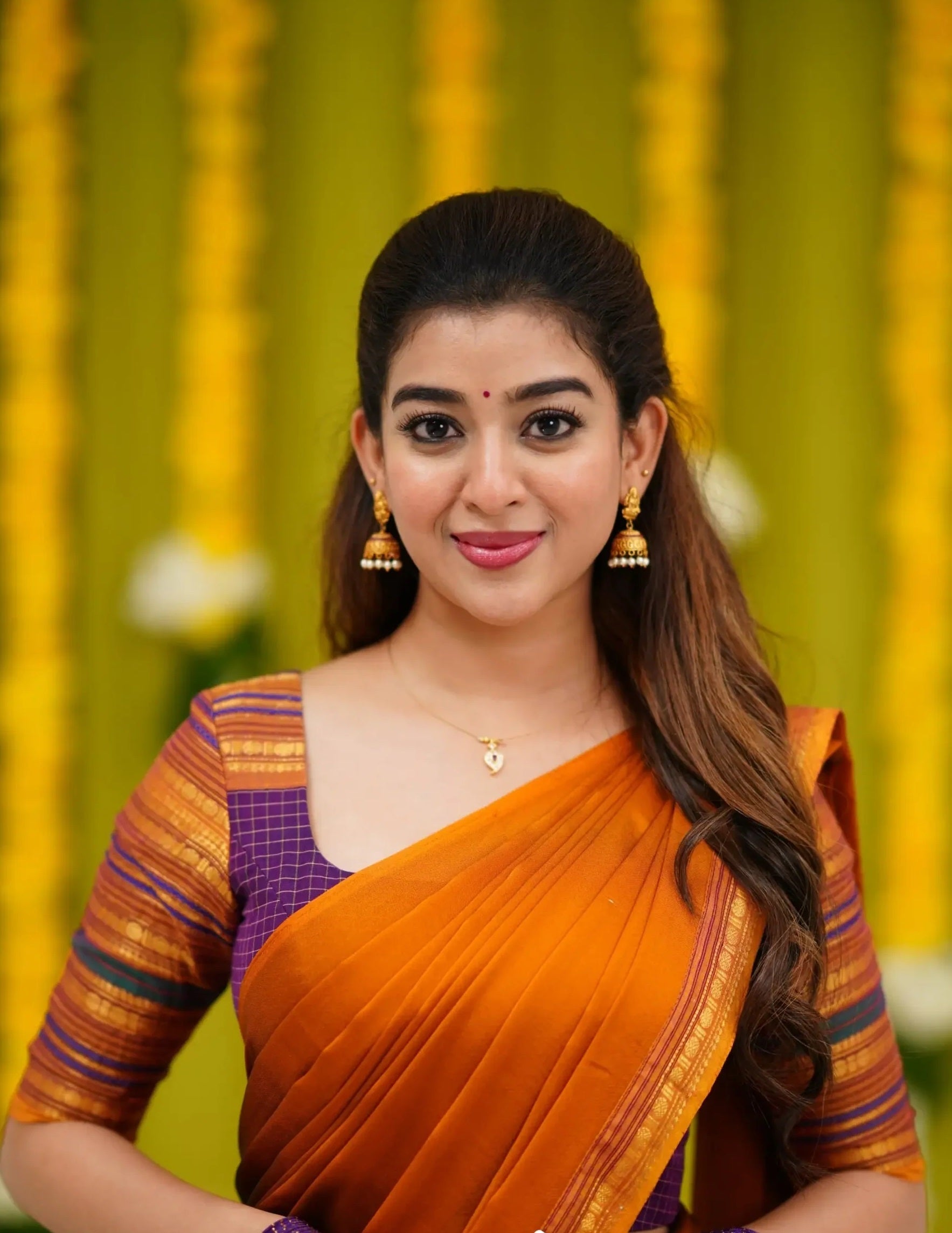 cotton half saree