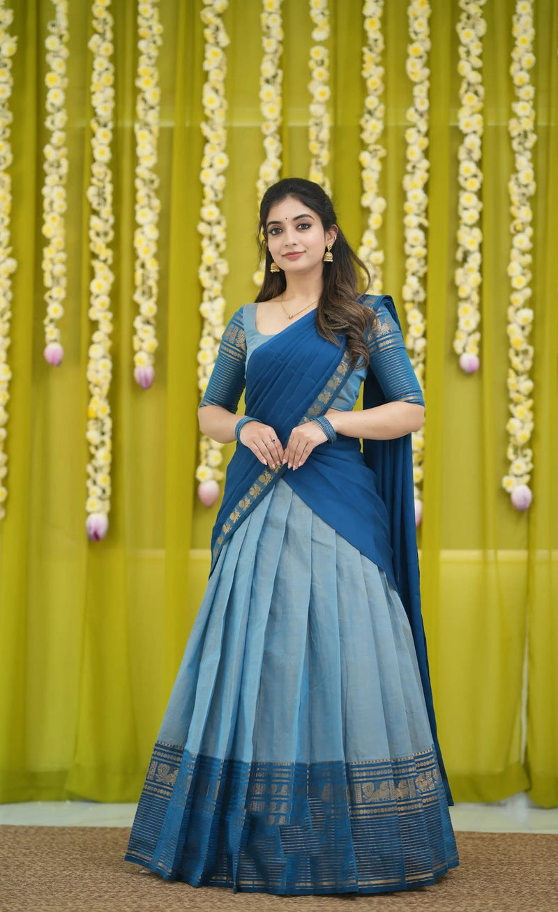 traditional half saree