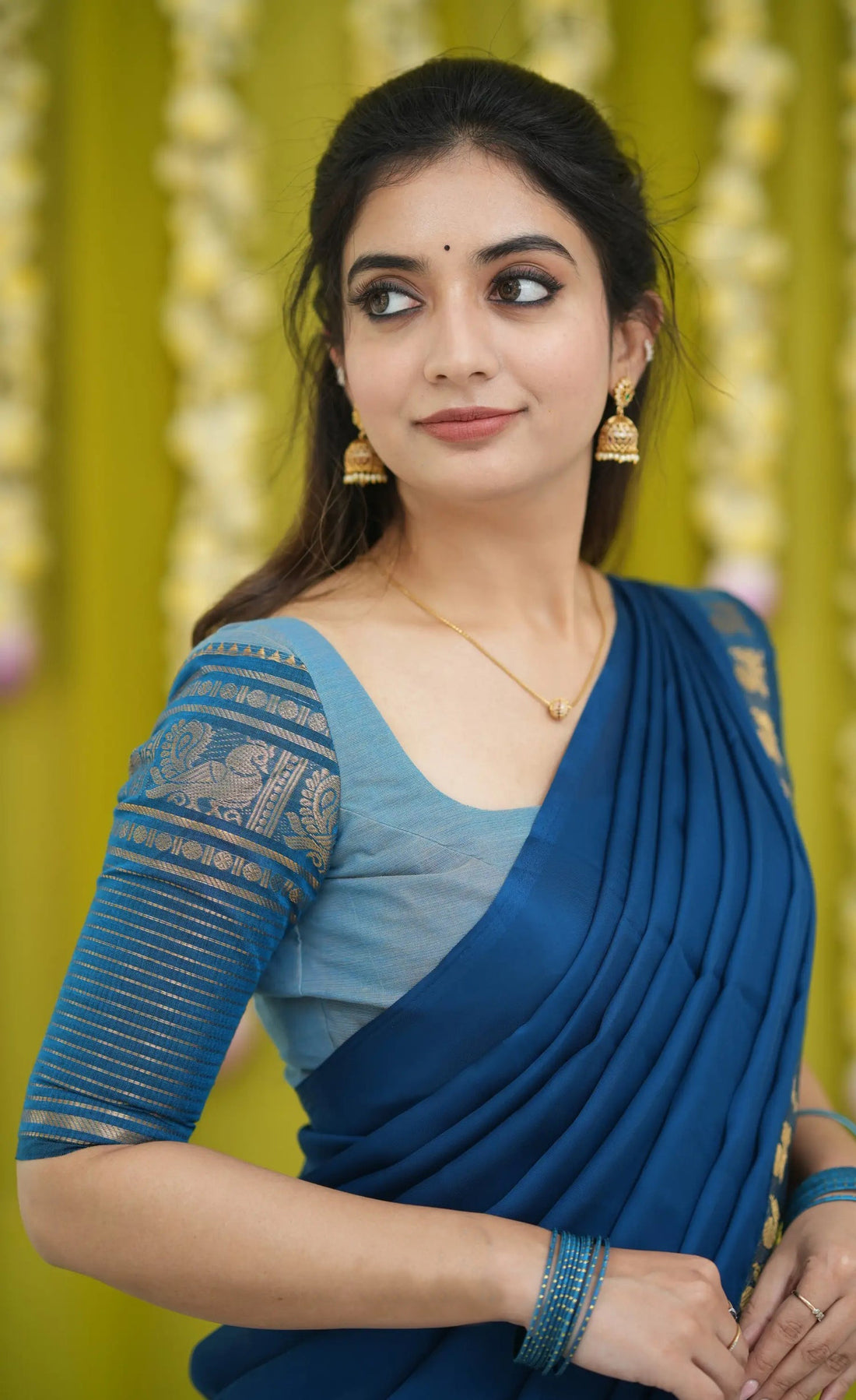 casual cotton half saree