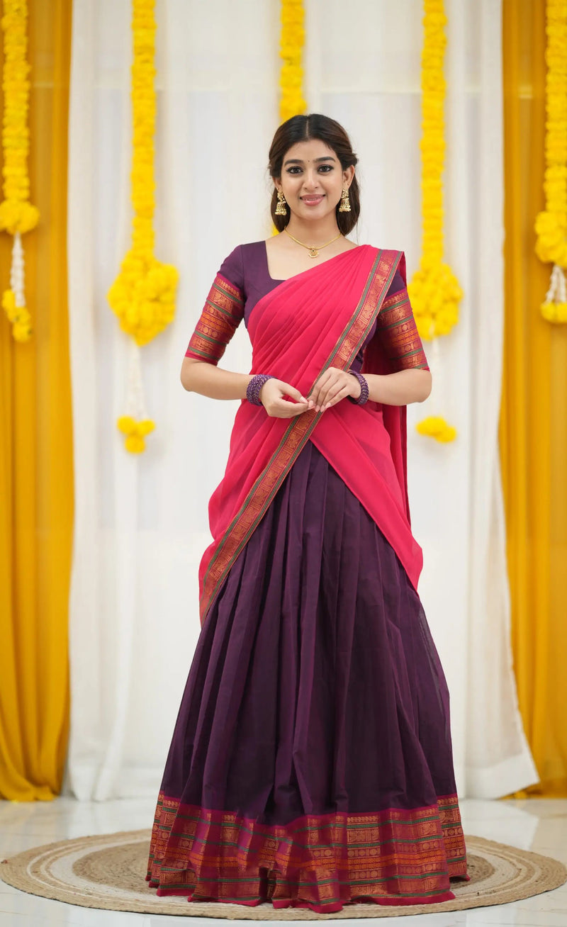 soft cotton blouse and skirt