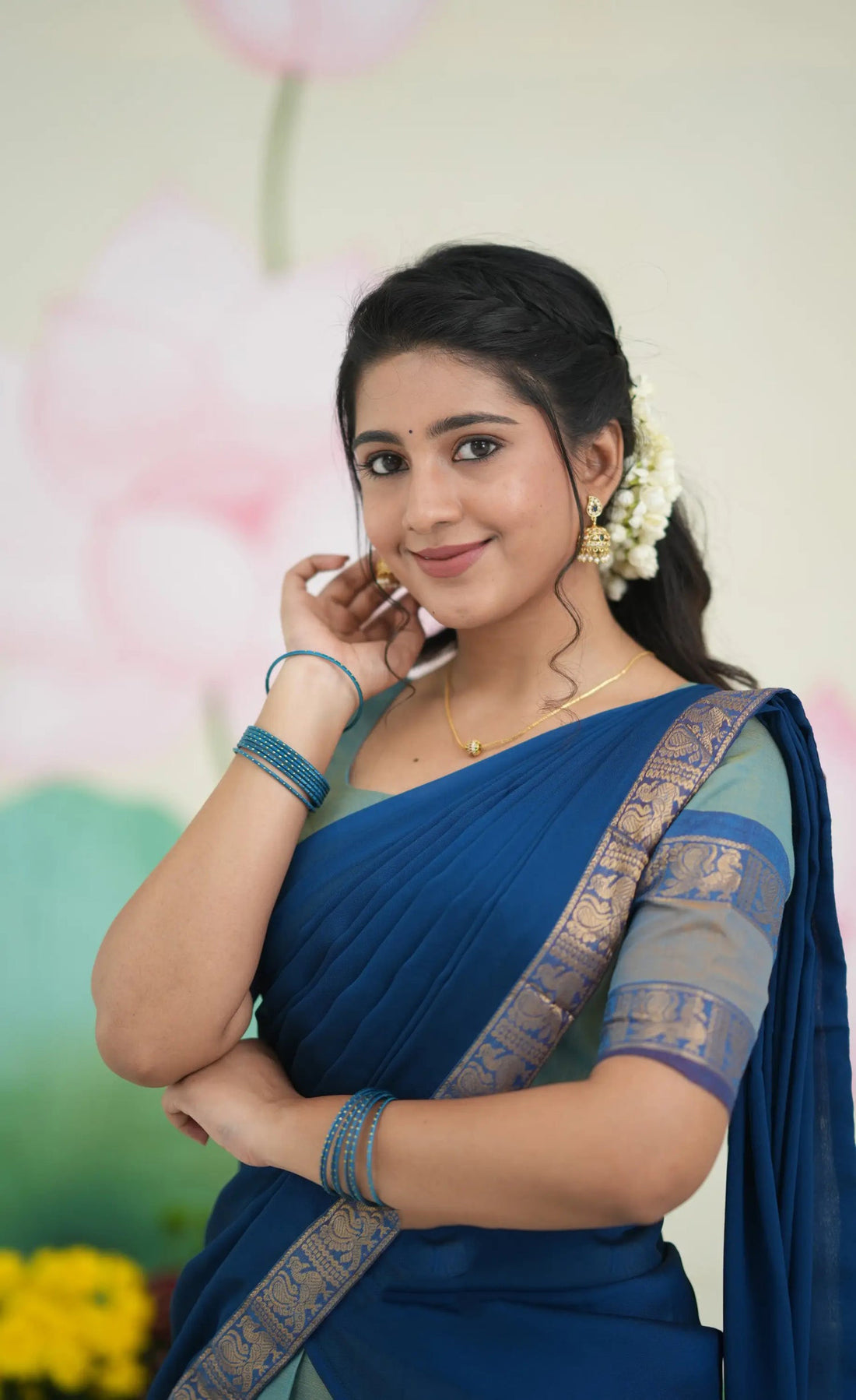 traditional half saree set