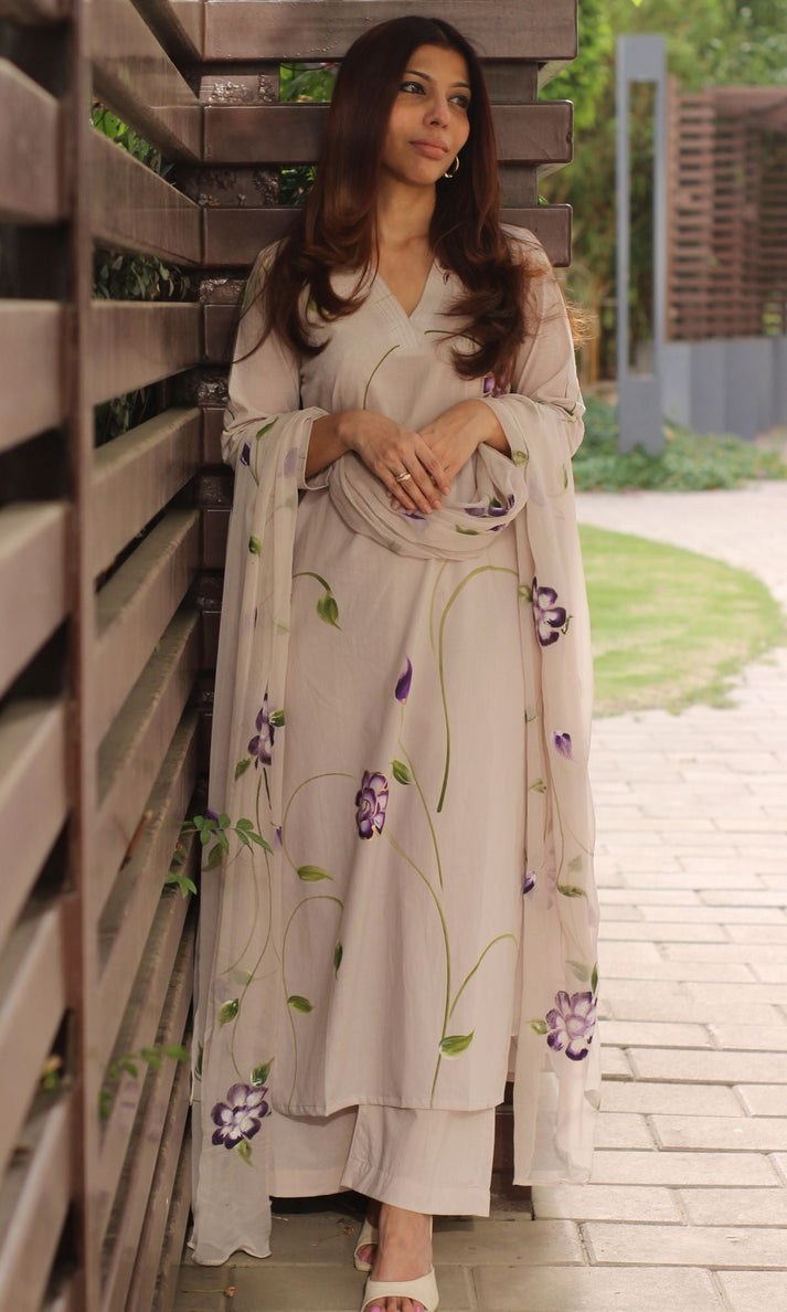 Handblock printed kurta set