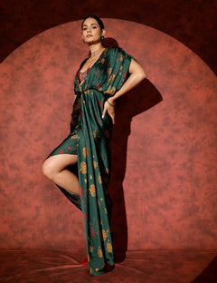 Panna Plunge Kaftan Gown