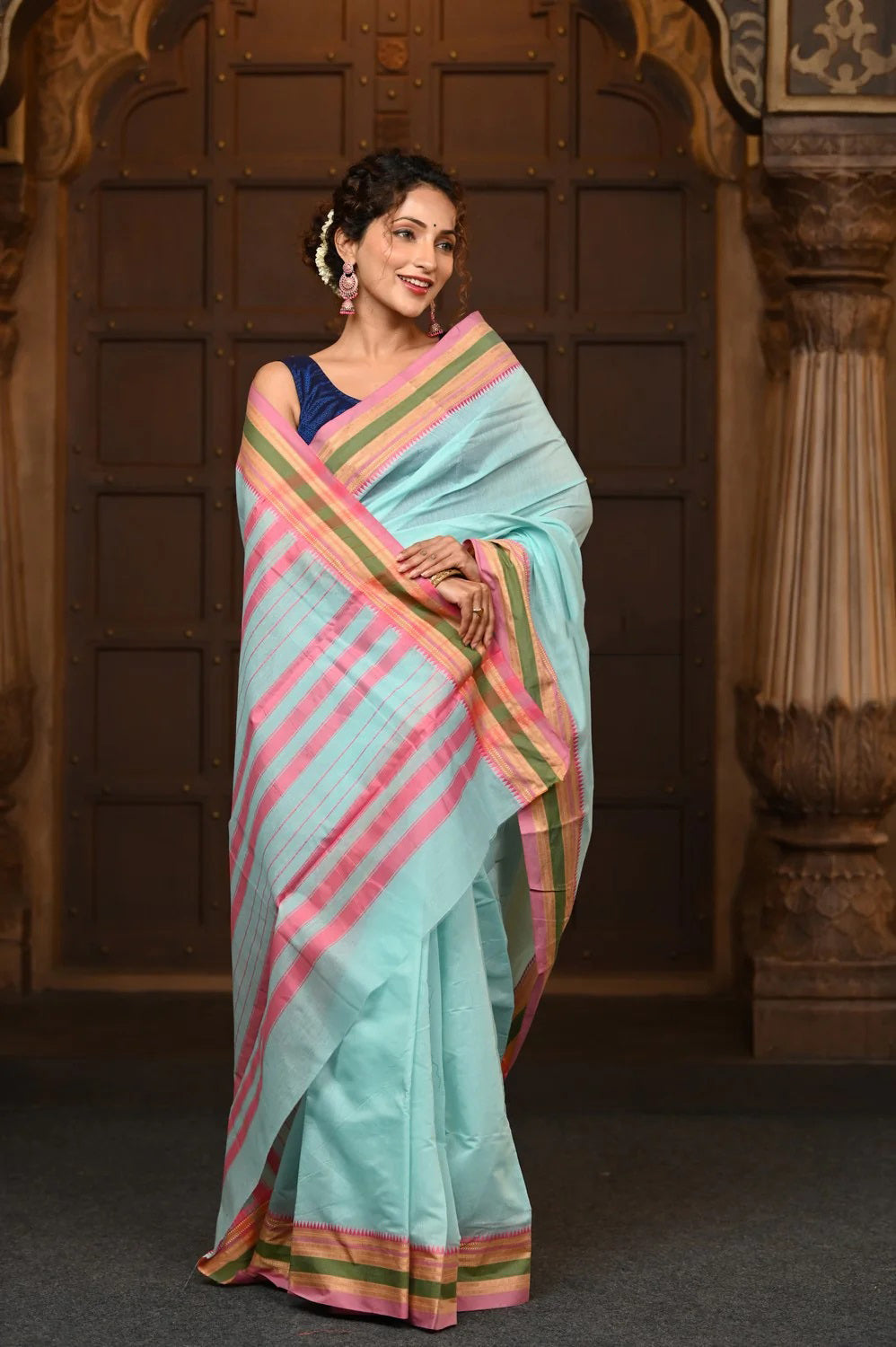 festive wear cotton saree