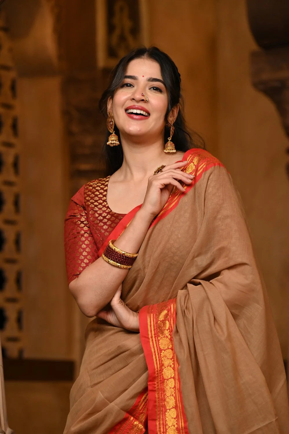 Traditional cotton saree