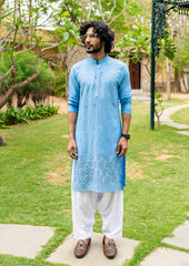 Chikan embroidery kurta