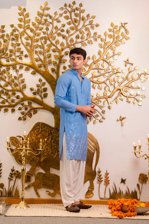 Pastel ethnic wear for men