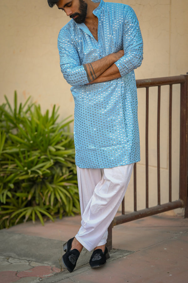 Pastel ethnic wear for men