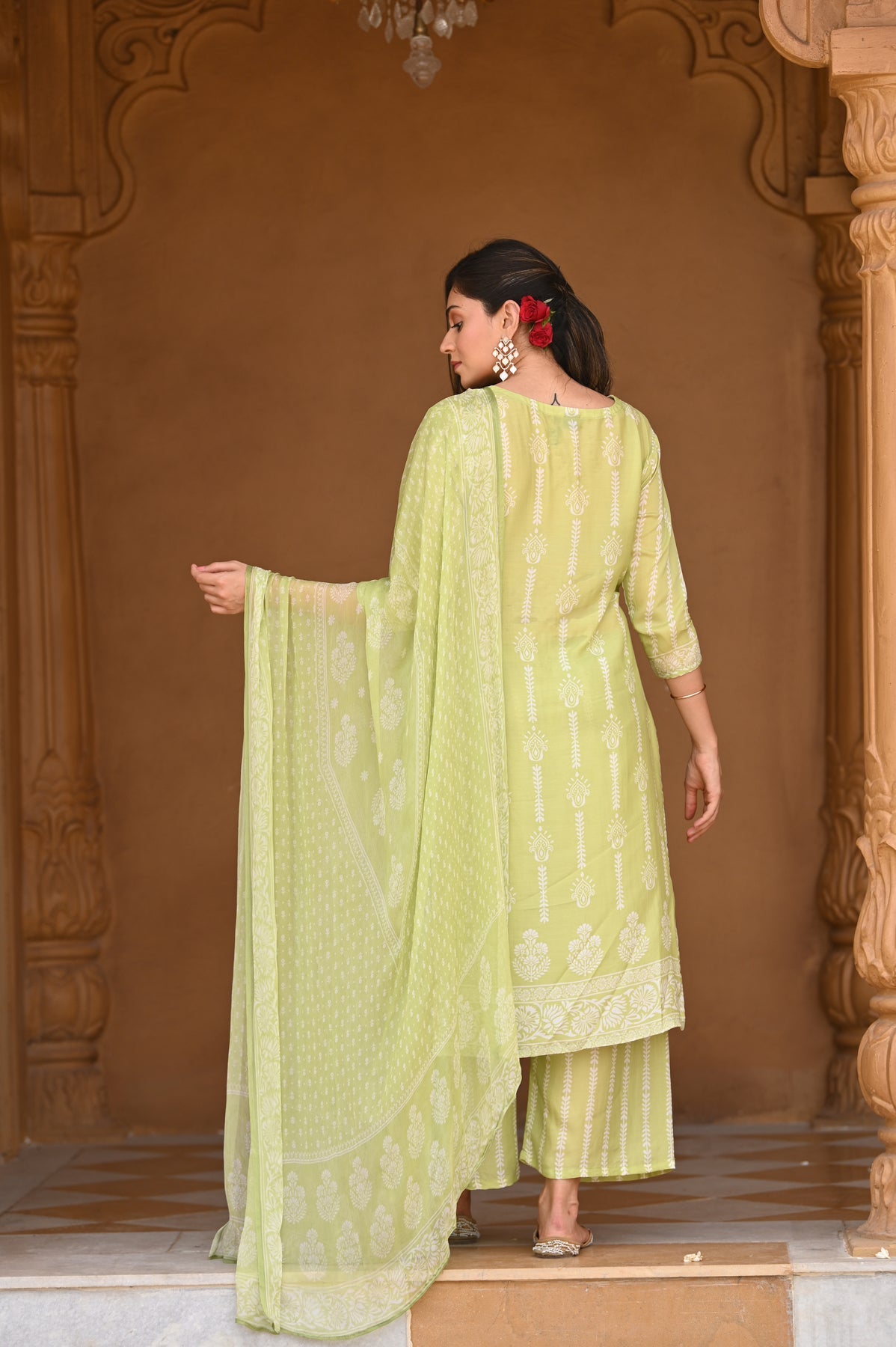 green Indian suits online