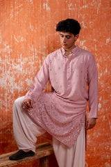 Men’s ethnic wear pastel pink