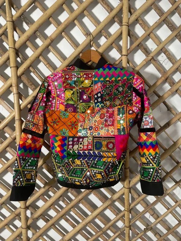 Quilted bomber jacket