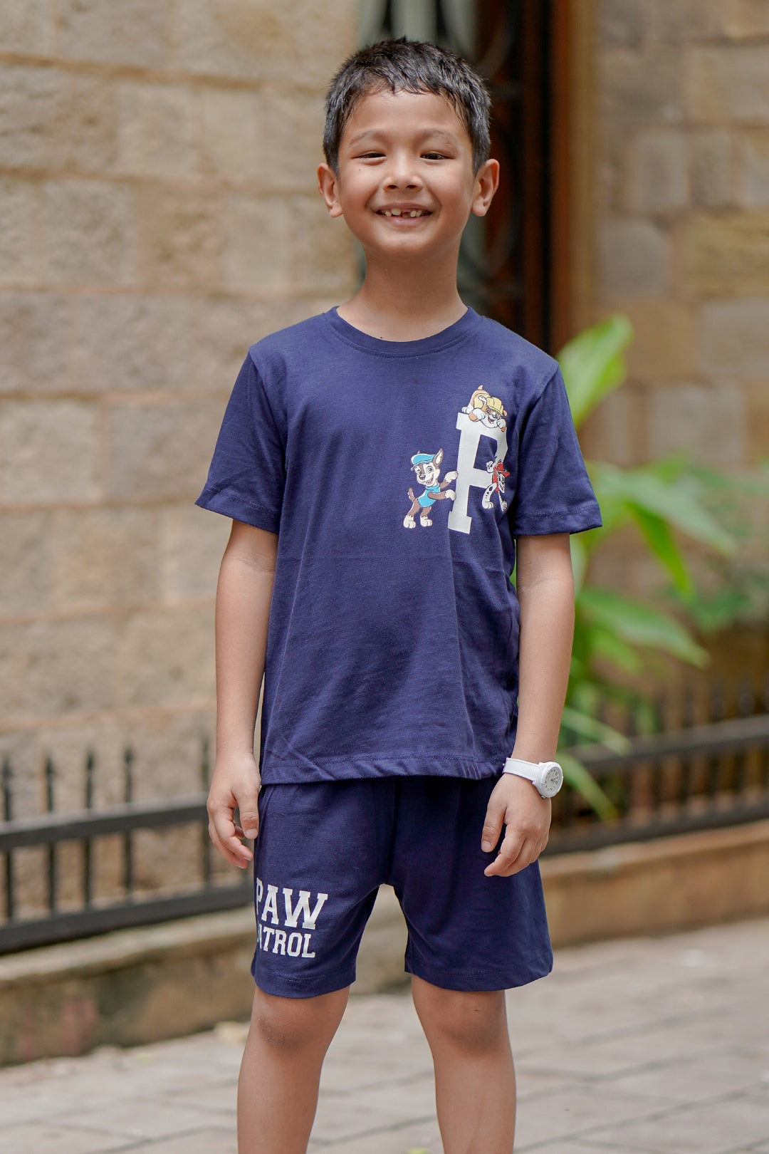 Paw patrol navy boys shorts set