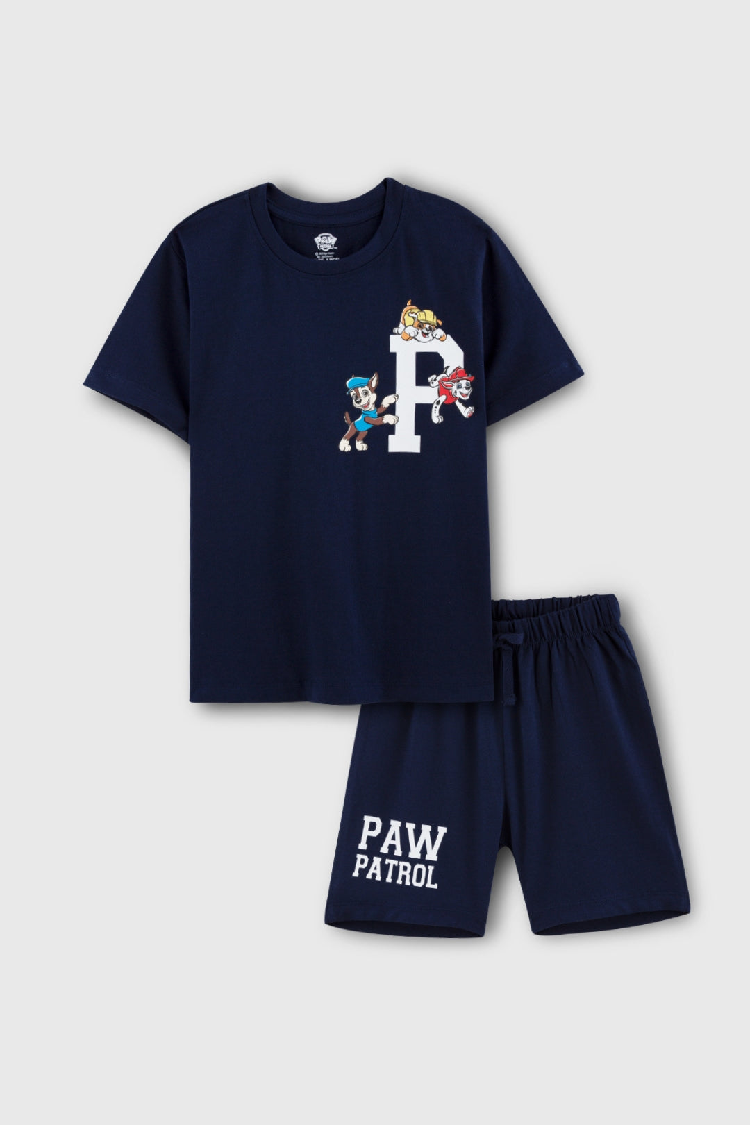 Paw patrol navy boys shorts set
