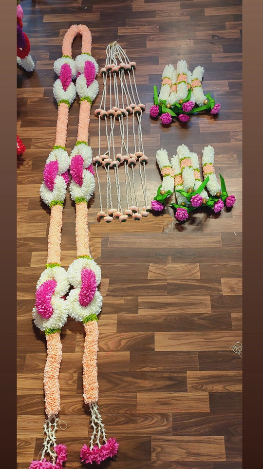 Peach Garland Set with Hangings