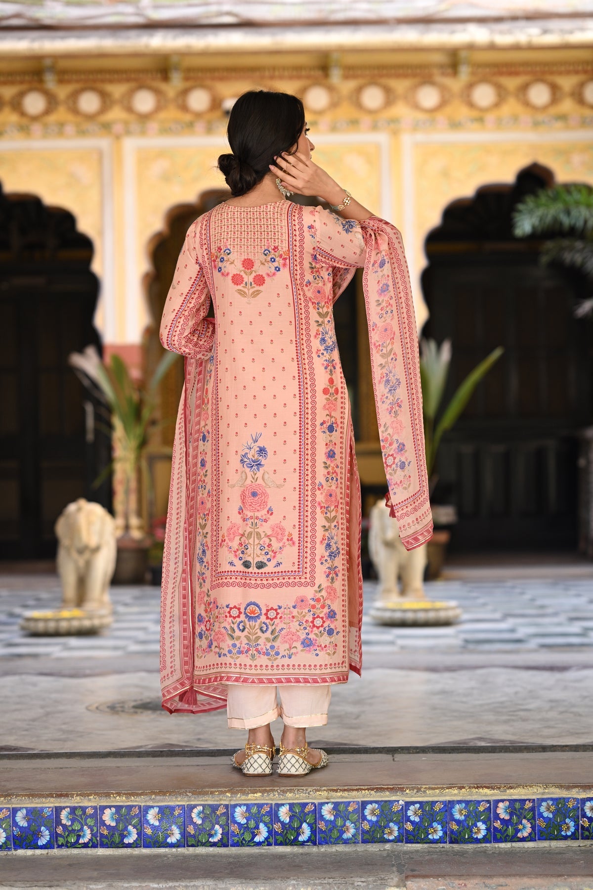 pastel ethnic wear