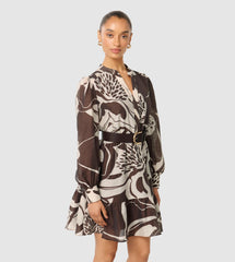 blouson sleeve dress