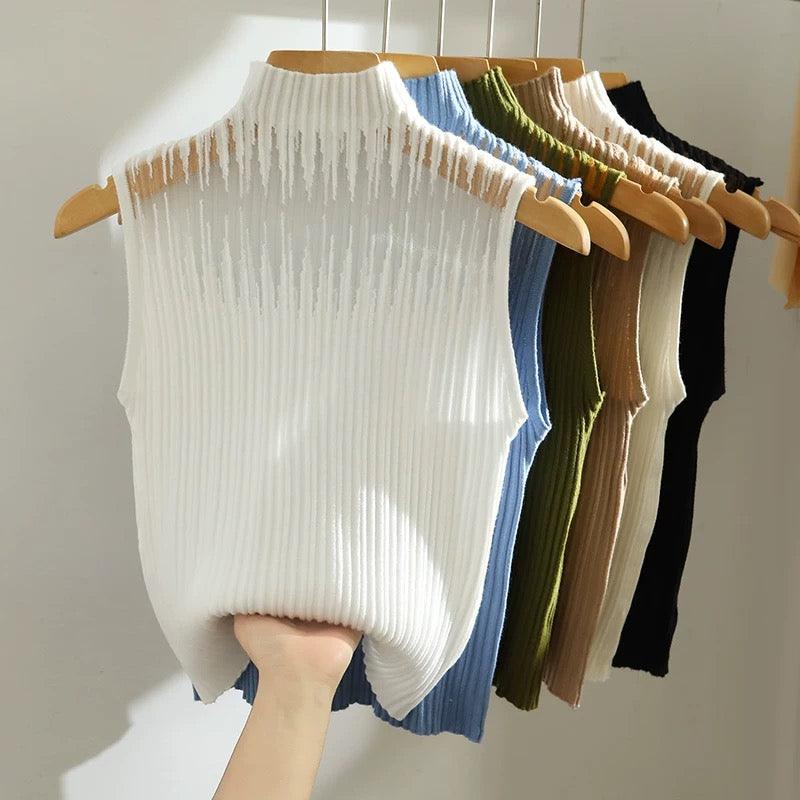 Phoebe Rib Knit Summer Tank Top