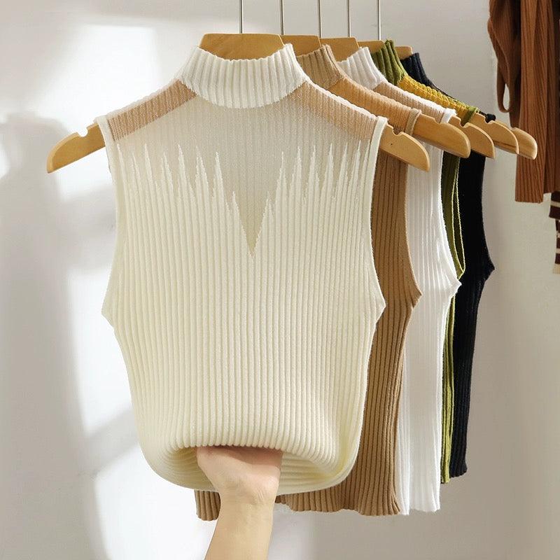 Phoebe Rib Knit Summer Tank Top