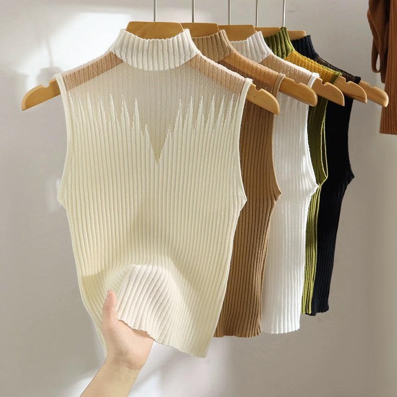 Phoebe Rib Knit Summer Tank Top