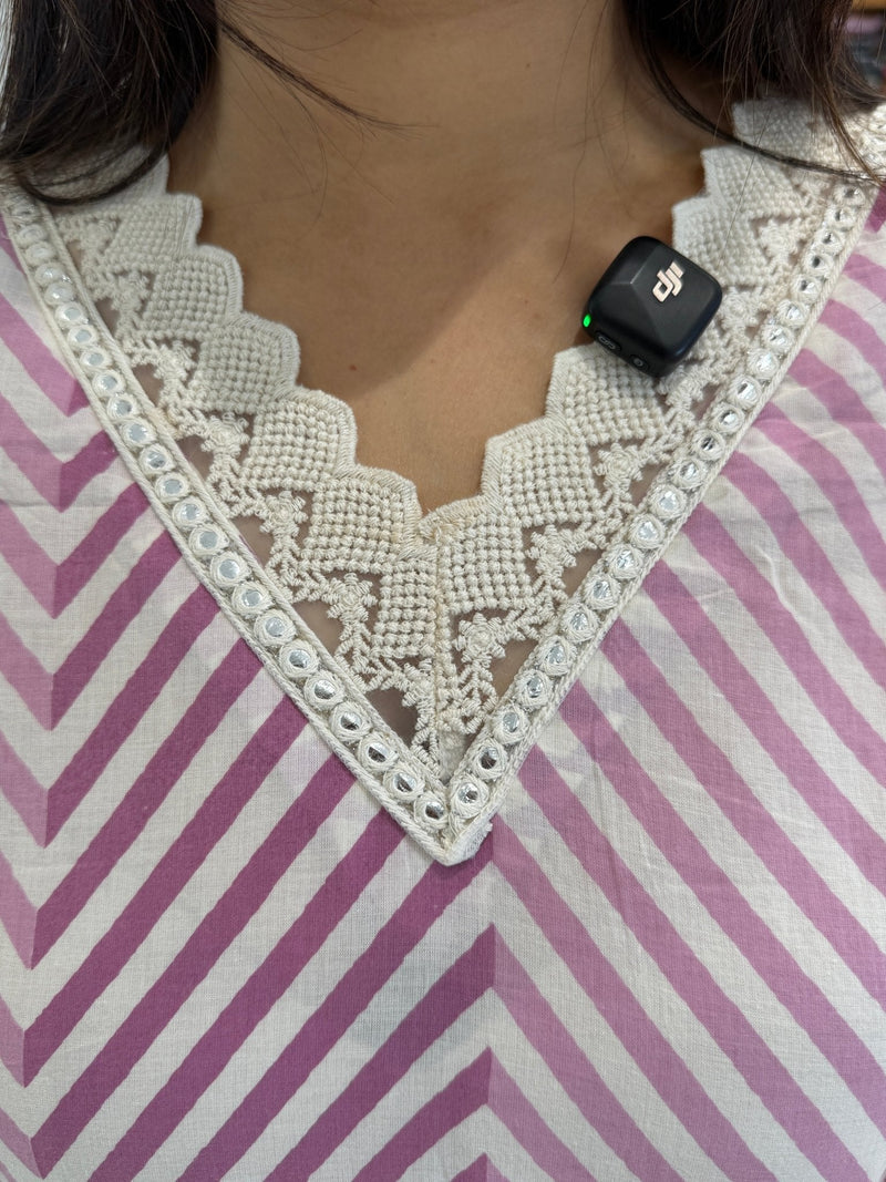 Leheriya kurta and pants