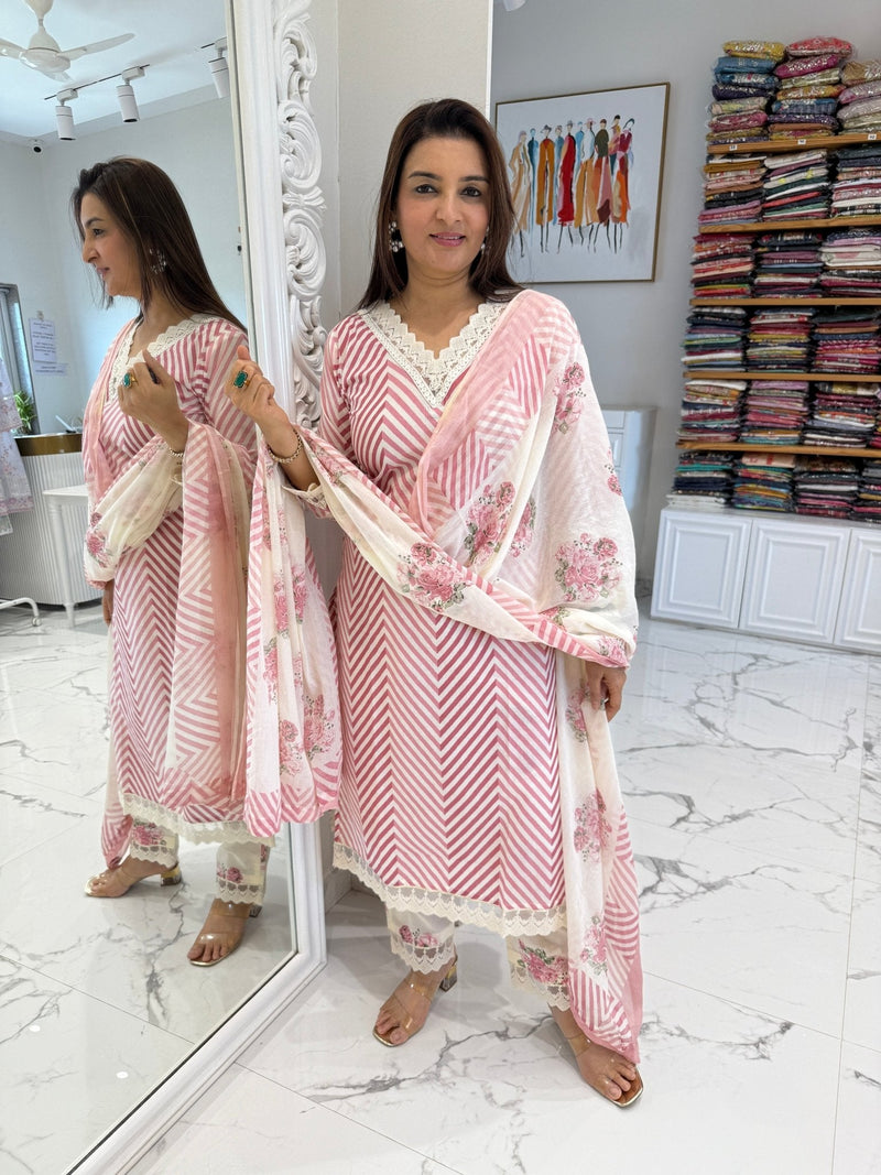 Leheriya kurta and pants