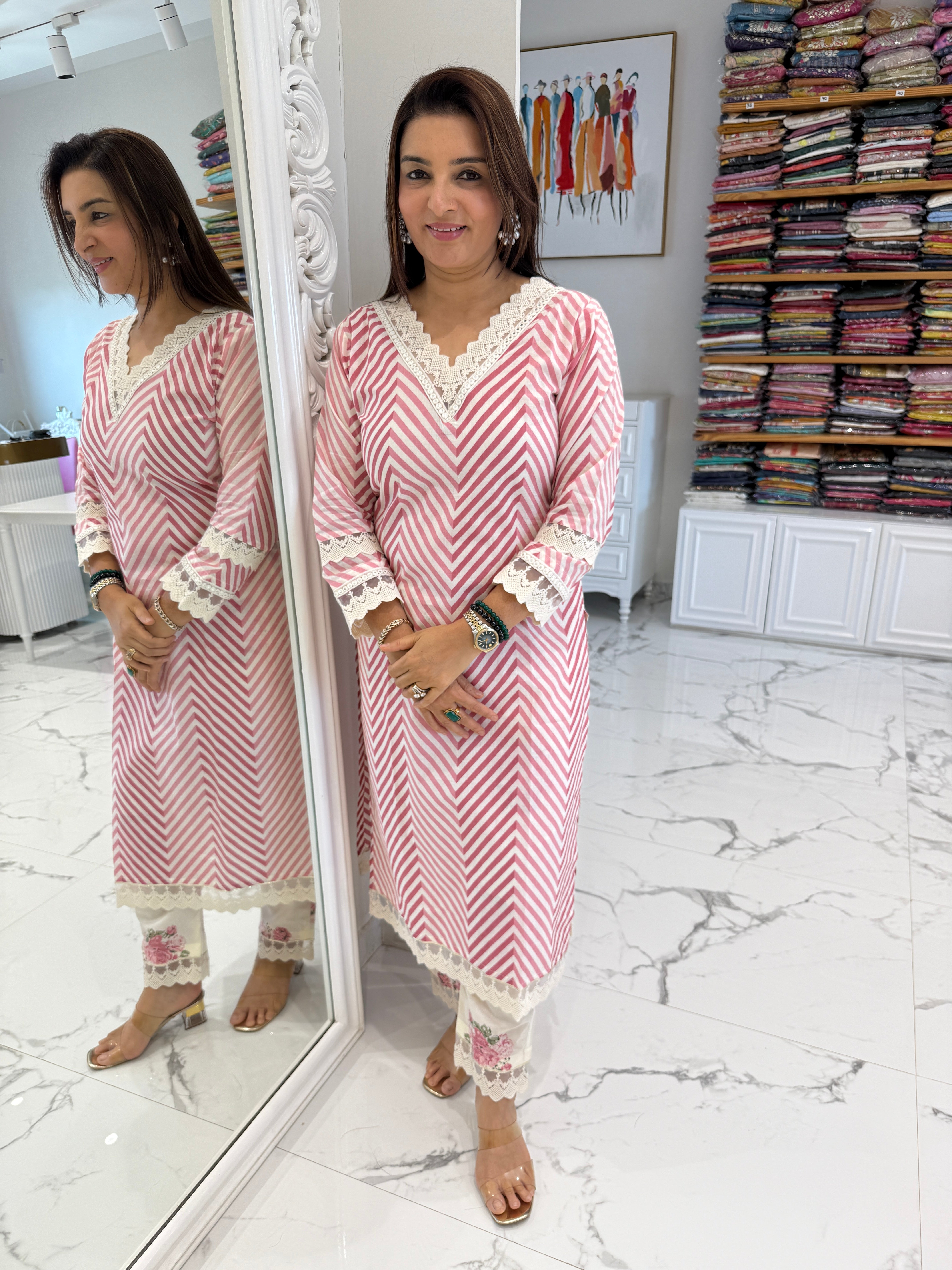 cotton dupatta set