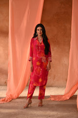 floral printed kurta set