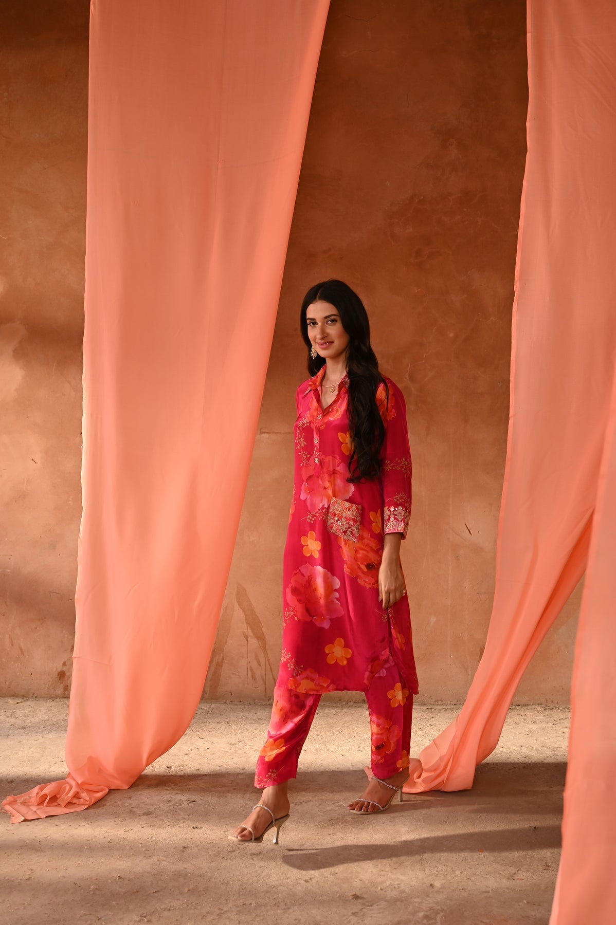 floral printed kurta set