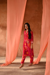 floral printed kurta set