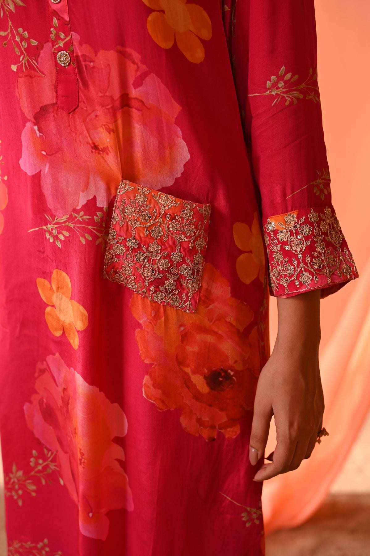 floral ethnic wear
