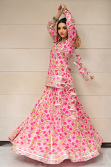 net dupatta with lace and tassels