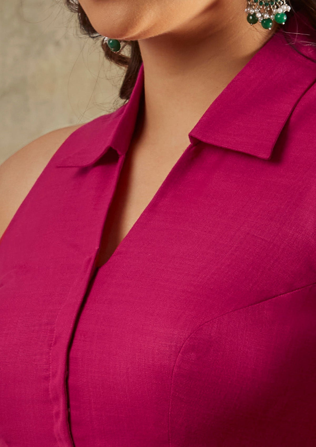 Collar neck blouse design