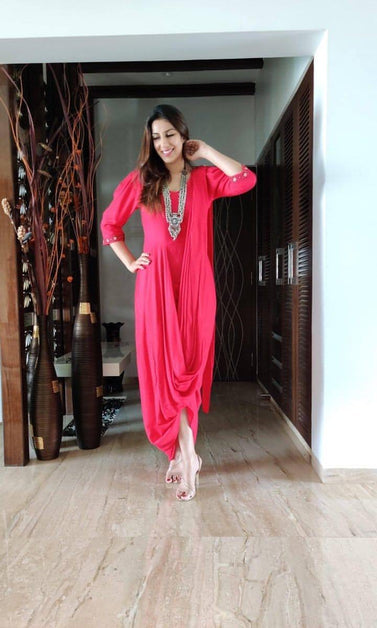 Drape saree dress