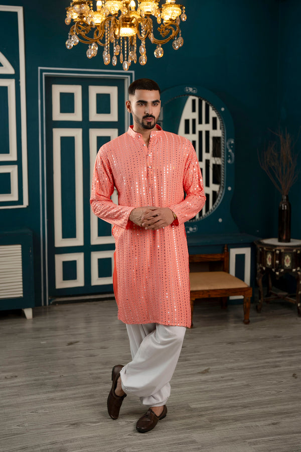 Chikan embroidery kurta