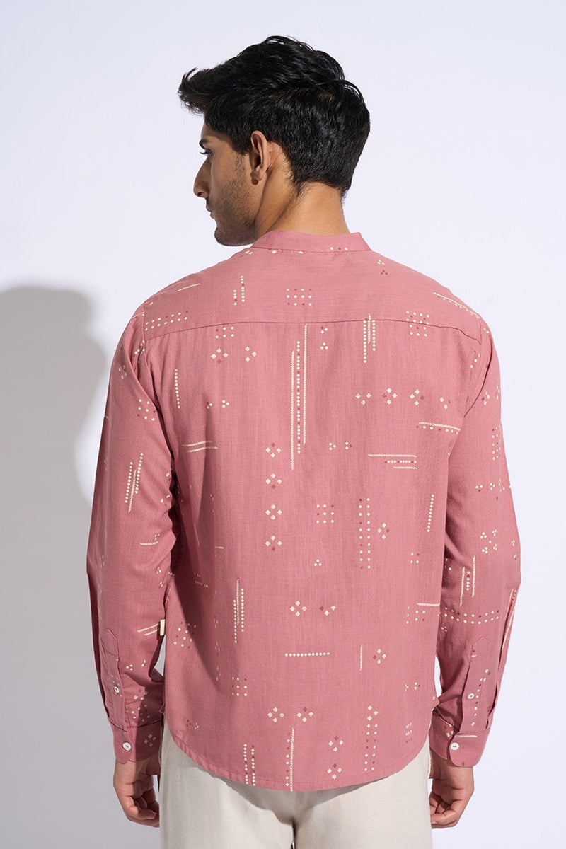 Men’s mandarin collar shirt