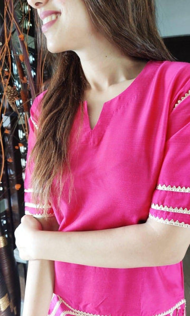pink kurta