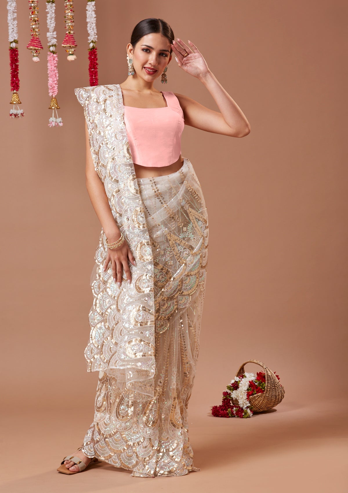 Square neck blouse