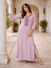 Nazaakat Embellished Mirrorwork  Kaftan Dress