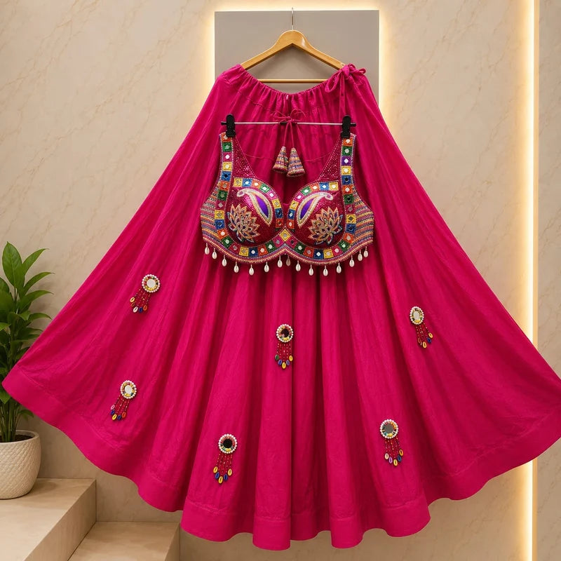 Mrunalini Rajwadi Mirror Lehenga Set