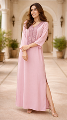 Nazaakat Embellished Mirrorwork  Kaftan Dress