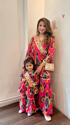 Pink Ikat Women's Sharara Set – By Reet Lifestyle