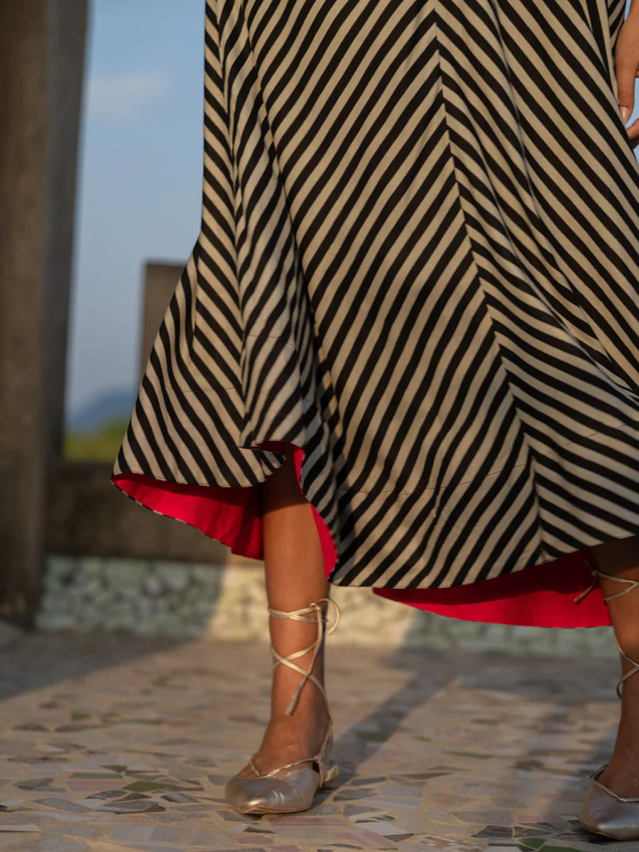 black white summer maxi dress