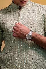 Chikan work men’s kurta