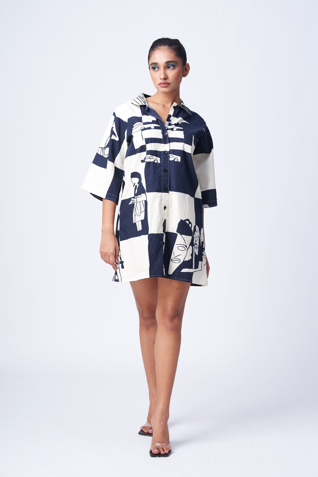 Poplin Cotton Shirt Dress